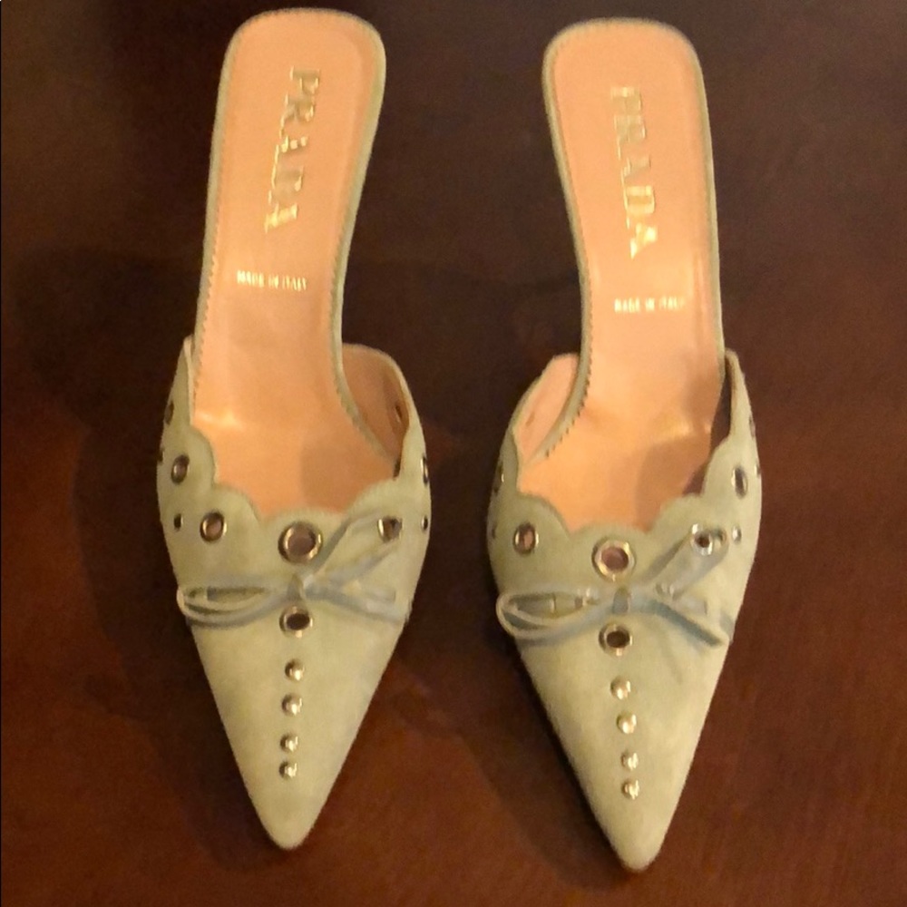 Authentic Prada Mules